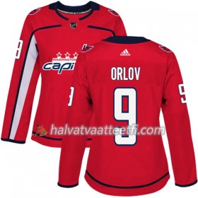 Naisten NHL Washington Capitals Pelipaita Dmitry Orlov 9 Adidas 2017-2018 Punainen Authentic